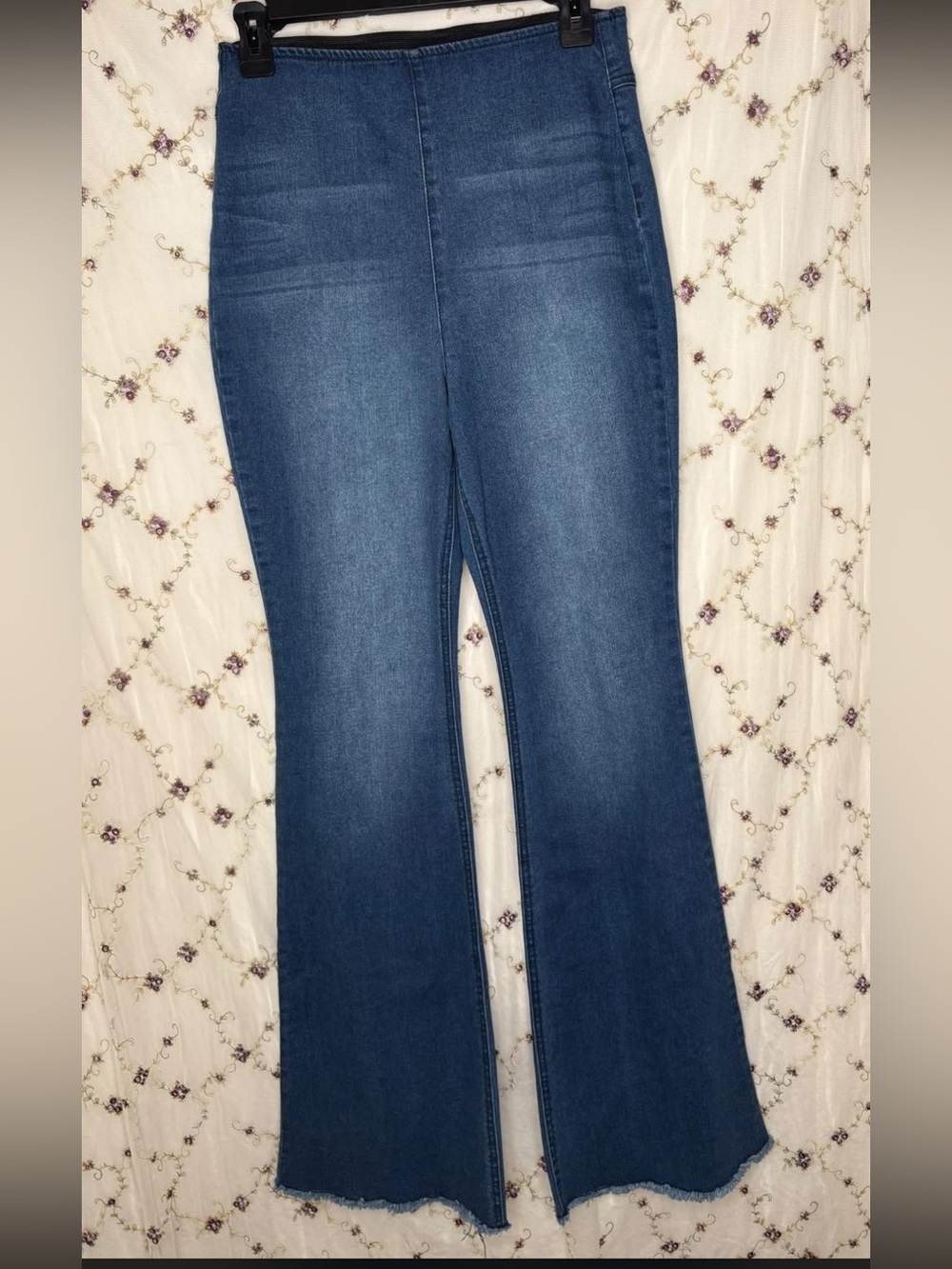 Knox Rose Mid-Blue Flare Jeans